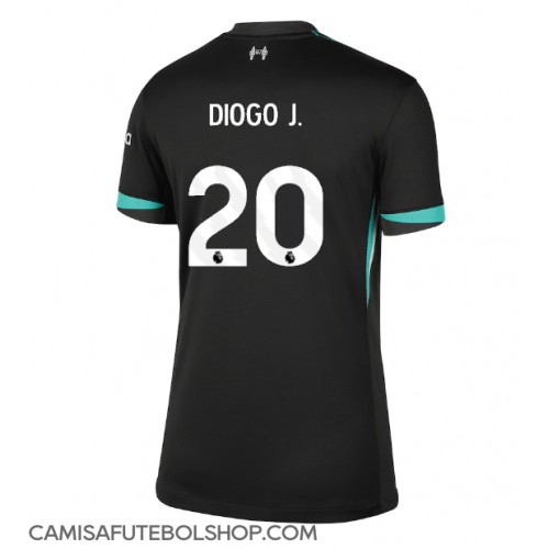 Camisa de time de futebol Liverpool Diogo Jota #20 Replicas 2º Equipamento Feminina 2024-25 Manga Curta